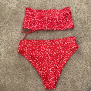 Strapless high waisted Bikini